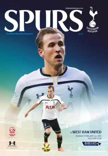 Spurs v West Ham United (22 Feb 2015) Programme