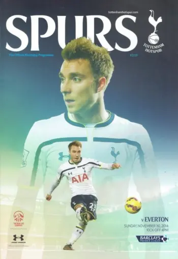 Spurs v Everton FC (30 Nov 2014) Programme