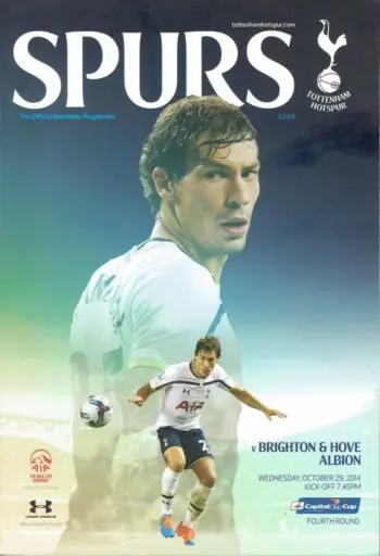 Spurs v Brighton & Hove Albion (29 Oct 2014) Programme