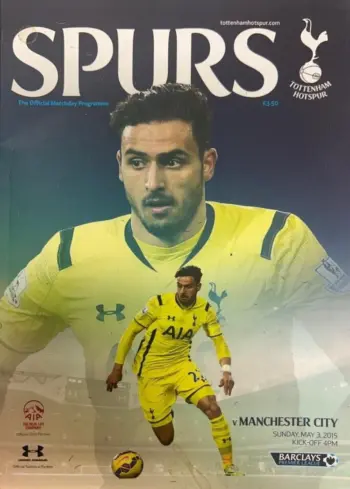 Spurs v Manchester City (03 May 2015) Programme
