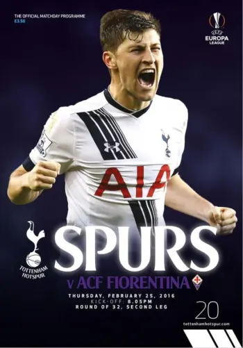 Spurs v ACF Fiorentina (25 Feb 2016) Programme