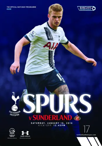 Spurs v Sunderland AFC (16 Jan 2016) Programme