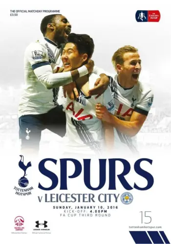 Spurs v Leicester City (10 Jan 2016) Programme