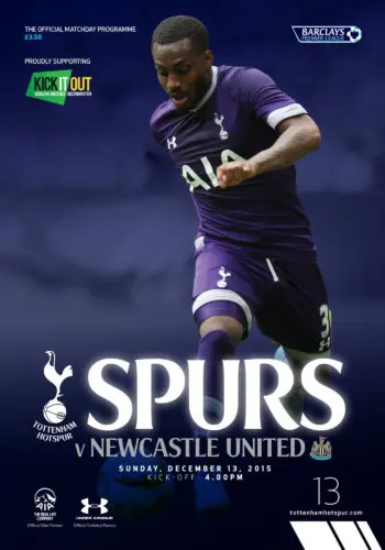 Spurs v Newcastle United (13 Dec 2015) Programme