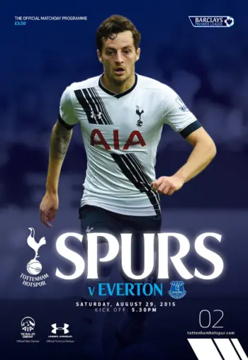 Spurs v Everton FC (29 Aug 2015) Programme