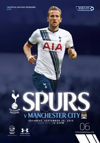 Spurs v Manchester City (26 Sep 2015) Programme