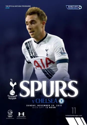 Spurs v Chelsea FC (29 Nov 2015) Programme