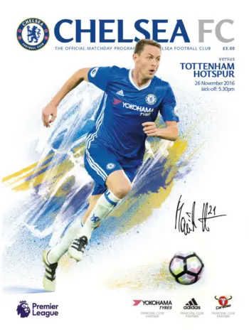 Spurs v Chelsea FC (26 Nov 2016) Programme