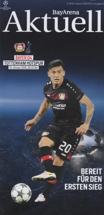 Spurs v Bayer Leverkusen (18 Oct 2016) Programme