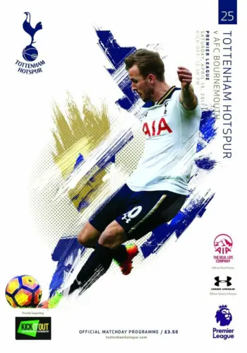 Spurs v AFC Bournemouth (15 Apr 2017) Programme
