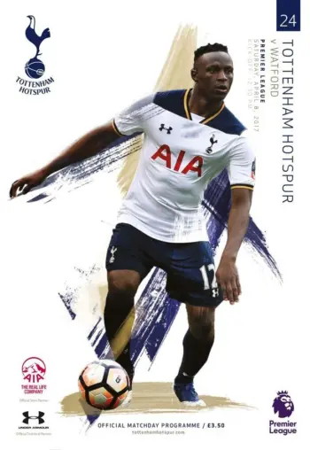Spurs v Watford FC (08 Apr 2017) Programme