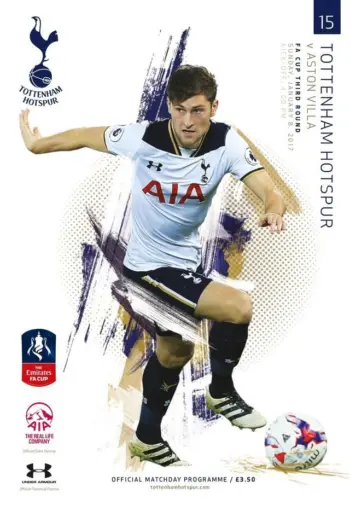 Spurs v Aston Villa (08 Jan 2017) Programme