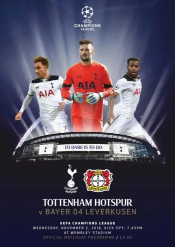 Spurs v Bayer Leverkusen (02 Nov 2016) Programme