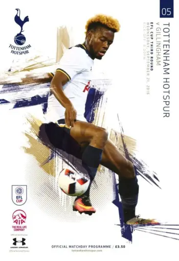 Spurs v Gillingham FC (21 Sep 2016) Programme