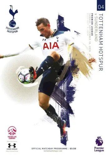 Spurs v Sunderland AFC (18 Sep 2016) Programme