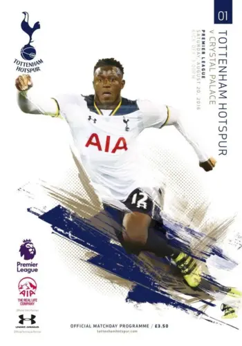 Spurs v Crystal Palace (20 Aug 2016) Programme