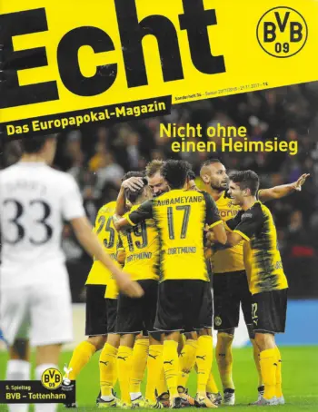 Spurs v Borussia Dortmund (21 Nov 2017) Programme
