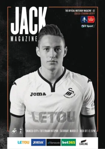 Spurs v Swansea City (17 Mar 2018) Programme