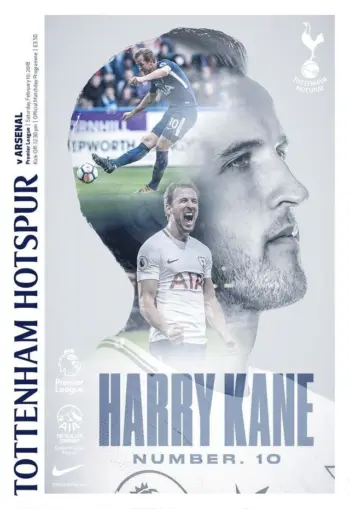 Spurs v Arsenal FC (10 Feb 2018) Programme