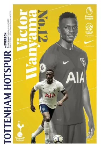 Spurs v Everton FC (13 Jan 2018) Programme