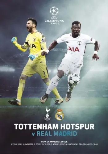 Spurs v Real Madrid (01 Nov 2017) Programme