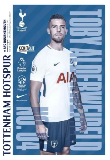 Spurs v AFC Bournemouth (14 Oct 2017) Programme