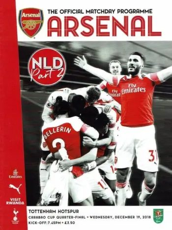 Spurs v Arsenal FC (19 Dec 2018) Programme
