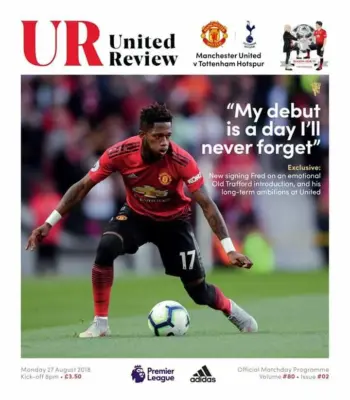 Spurs v Manchester United (27 Aug 2018) Programme