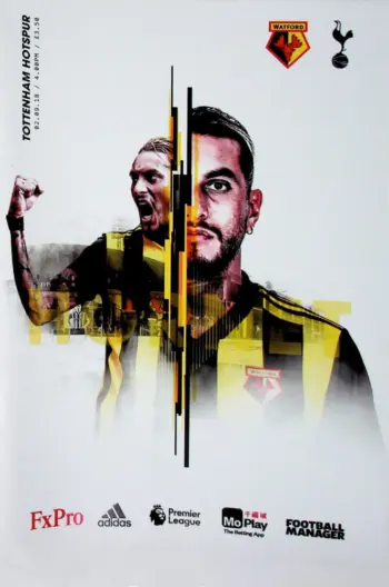 Spurs v Watford FC (02 Sep 2018) Programme