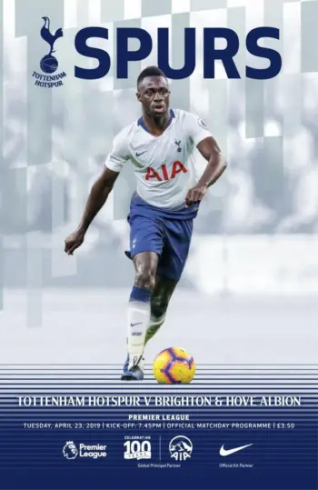 Spurs v Brighton & Hove Albion (23 Apr 2019) Programme