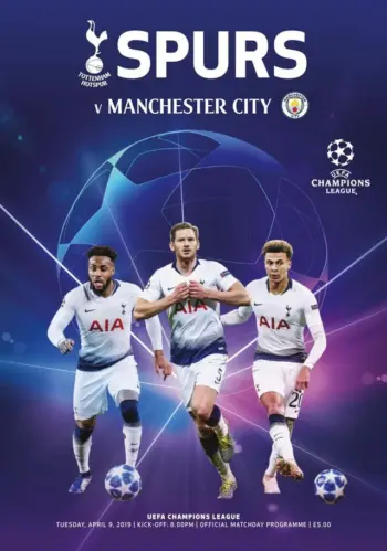 Spurs v Manchester City (09 Apr 2019) Programme