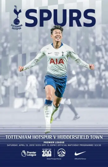 Spurs v Huddersfield Town (13 Apr 2019) Programme