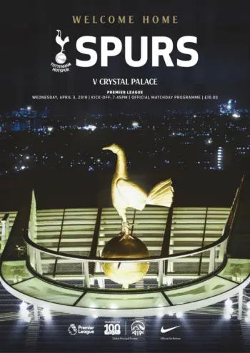 Spurs v Crystal Palace (03 Apr 2019) Programme