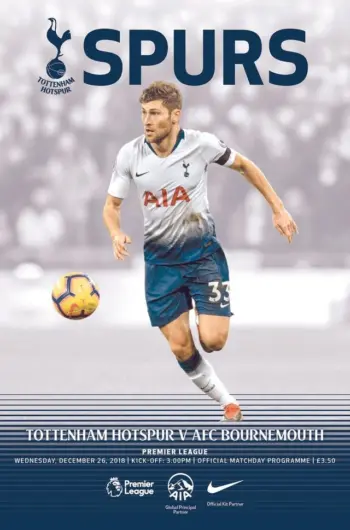 Spurs v AFC Bournemouth (26 Dec 2018) Programme