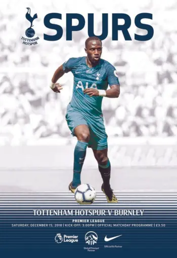 Spurs v Burnley FC (15 Dec 2018) Programme