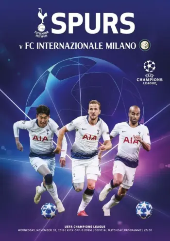 Spurs v Internazionale (28 Nov 2018) Programme
