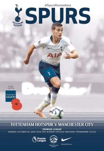 Spurs v Manchester City (29 Oct 2018) Programme