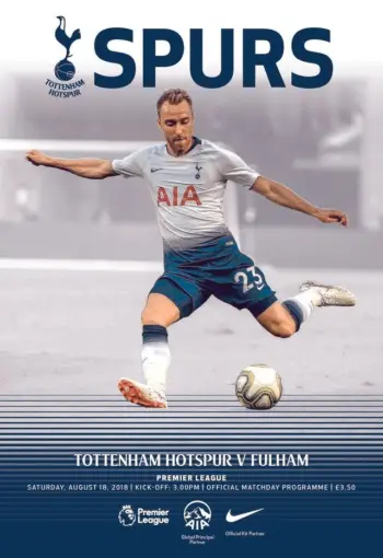 Spurs v Fulham FC (18 Aug 2018) Programme