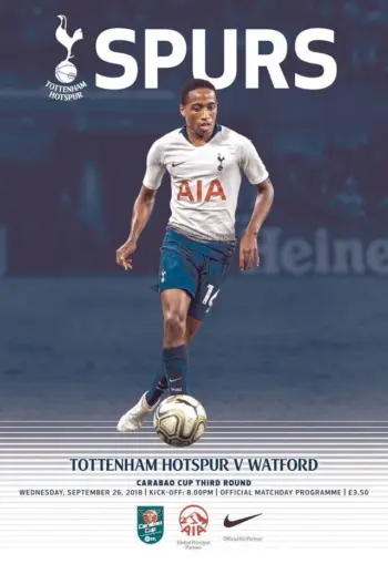 Spurs v Watford FC (26 Sep 2018) Programme