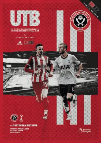 Spurs v Sheffield United (02 Jul 2020) Programme