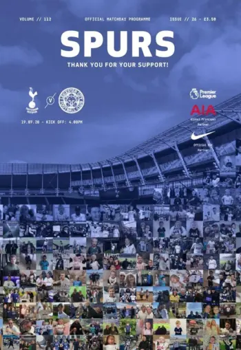 Spurs v Leicester City (19 Jul 2020) Programme