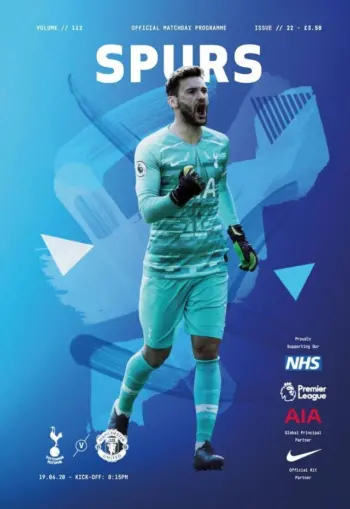 Spurs v Manchester United (19 Jun 2020) Programme