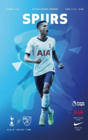 Spurs v Norwich City (22 Jan 2020) Programme