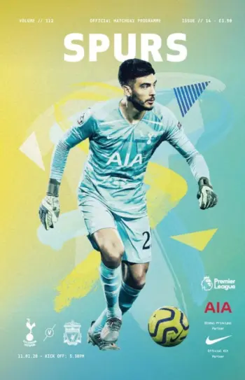 Spurs v Liverpool FC (11 Jan 2020) Programme