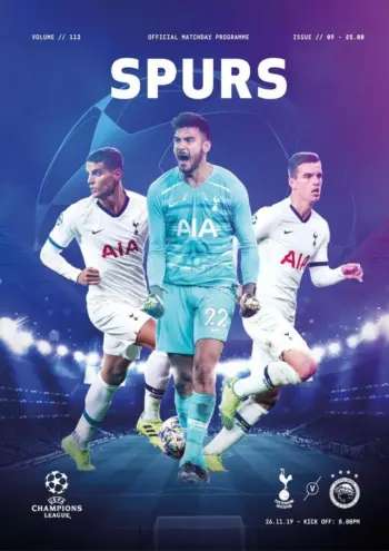 Spurs v Olympiakos FC (26 Nov 2019) Programme