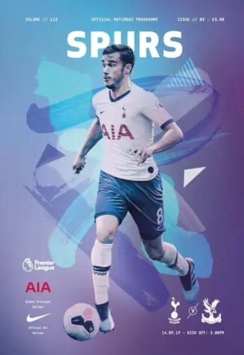 Spurs v Crystal Palace (14 Sep 2019) Programme