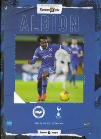Spurs v Brighton & Hove Albion (31 Jan 2021) Programme