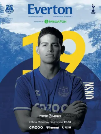 Spurs v Everton FC (16 Apr 2021) Programme