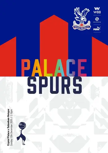 Spurs v Crystal Palace (13 Dec 2020) Programme
