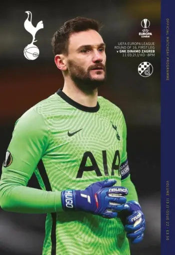 Spurs v Dinamo Zagreb (11 Mar 2021) Programme